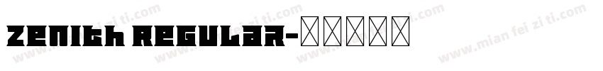 Zenith Regular字体转换